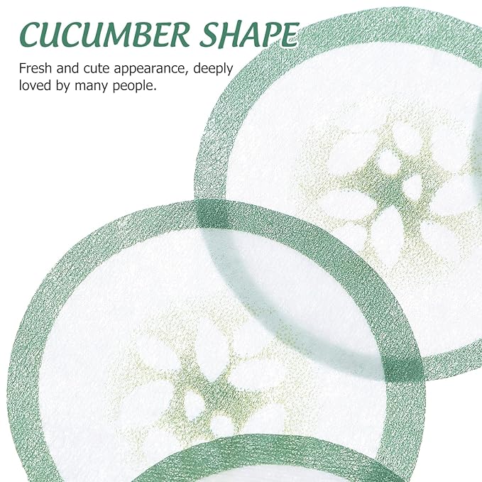 100pcs Under Eye Pads Disposable Cucumber Print Non-Woven Eye Patches Eyelash Pad DIY Eye Care Tool for Home Travel and Salon
