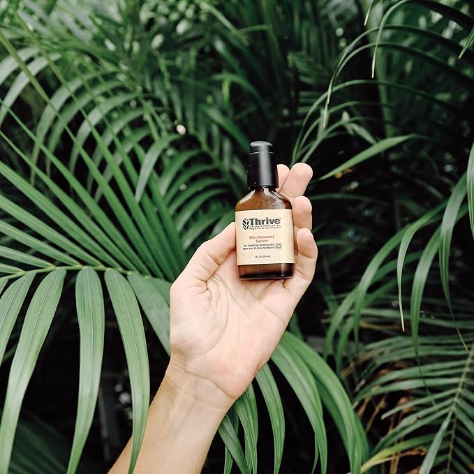 Thrive SPF30 Protect, Restore & Tone Superplant Skin Care Set - Gift Set with Mineral SPF30 Sunscreen, Recovery Serum, Spot On Serum - Vegan, Made in USA