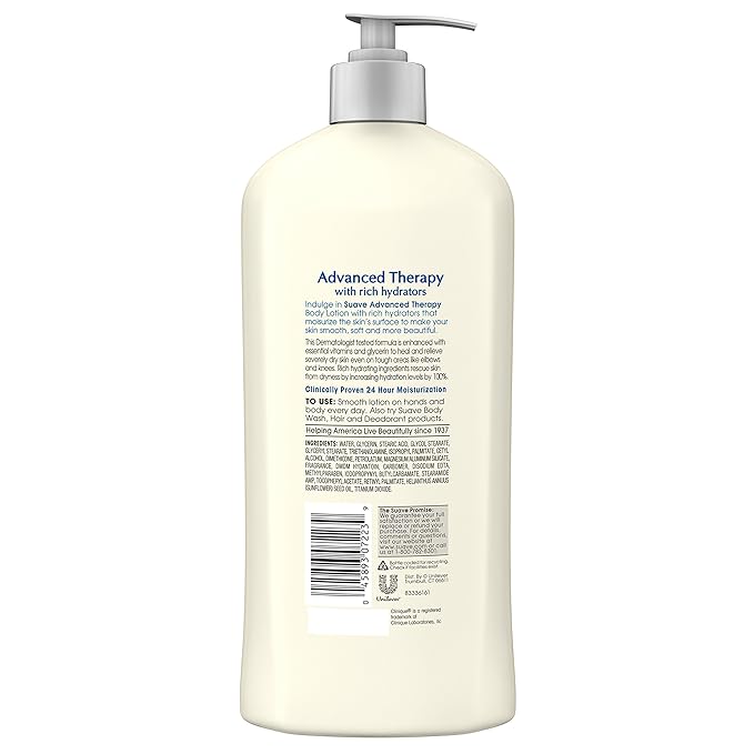 Suave Skin Solutions Body Lotion, Advanced Therapy, 18 oz