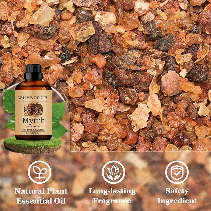 Myrrh Essential Oils 120ML, Pure Myrrh Essential Oil for Aromatherapy Diffuser - 4 Fl Oz