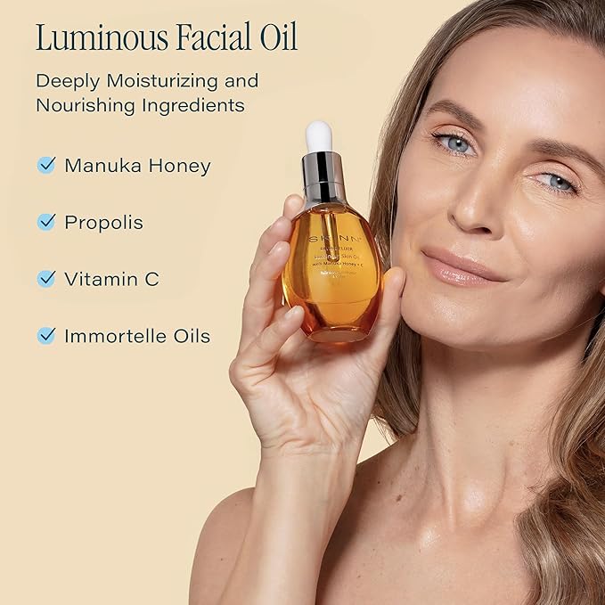 SKINN Luminous Facial Oil & Day & Night Hydrating Face Wash Skincare Bundle