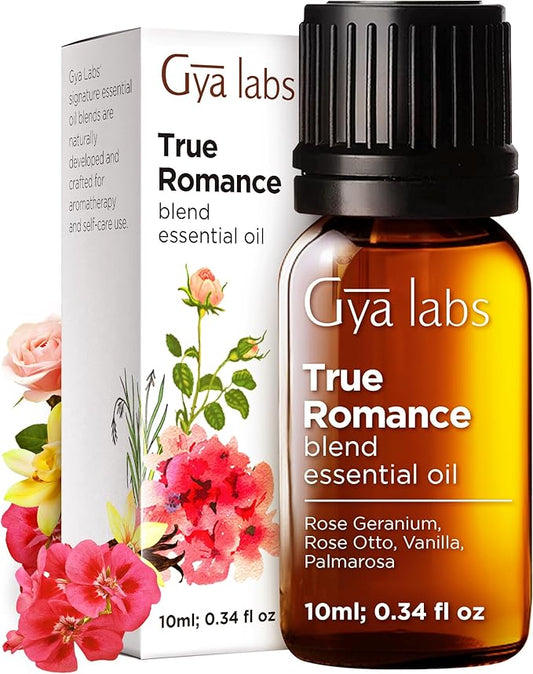 Gya Labs True Romance Essential Oil Blend - Sweet & Floral Scent (0.34 Fl Oz)