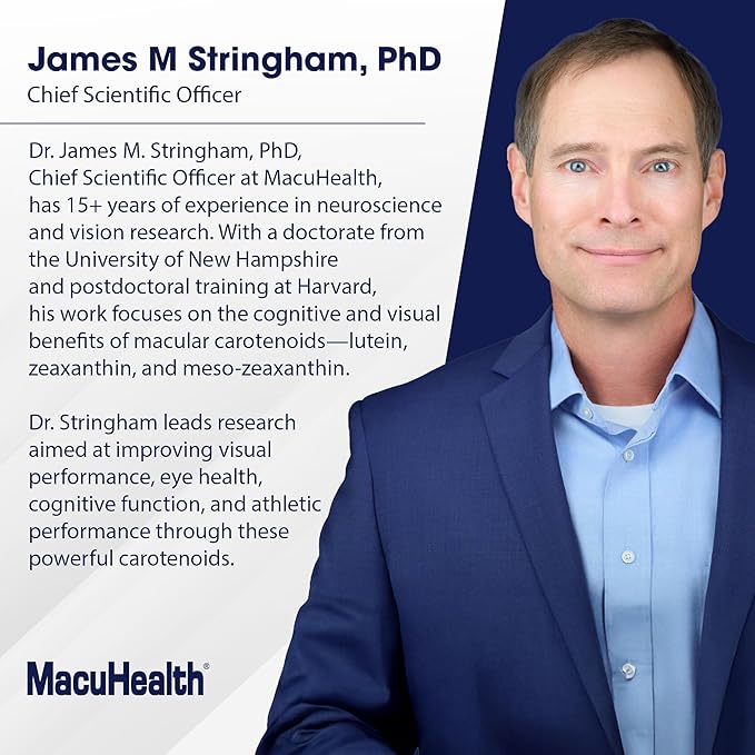 Macuhealth Triple Carotenoid Formula - Eye Vitamins for Adults - 90 Softgels, 3 Month Supply