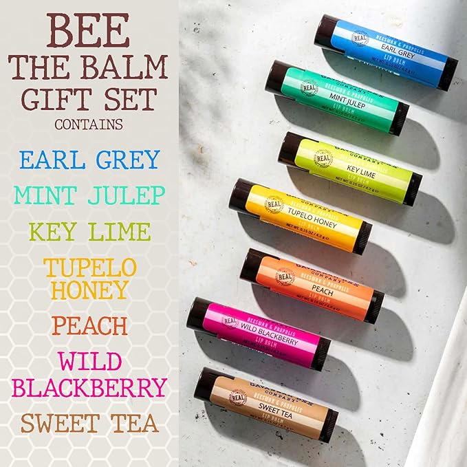 Savannah Bee Company Lip Balm - Lip Moisturizer for Chapped Lips - Hydrating Lip Balm with Pure Honey