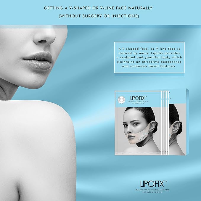 Lift & Firm V-Line Sculpting Mask – Advanced Chin & Jawline Shaping Solution for Tightening & Lifting. 5 Masks