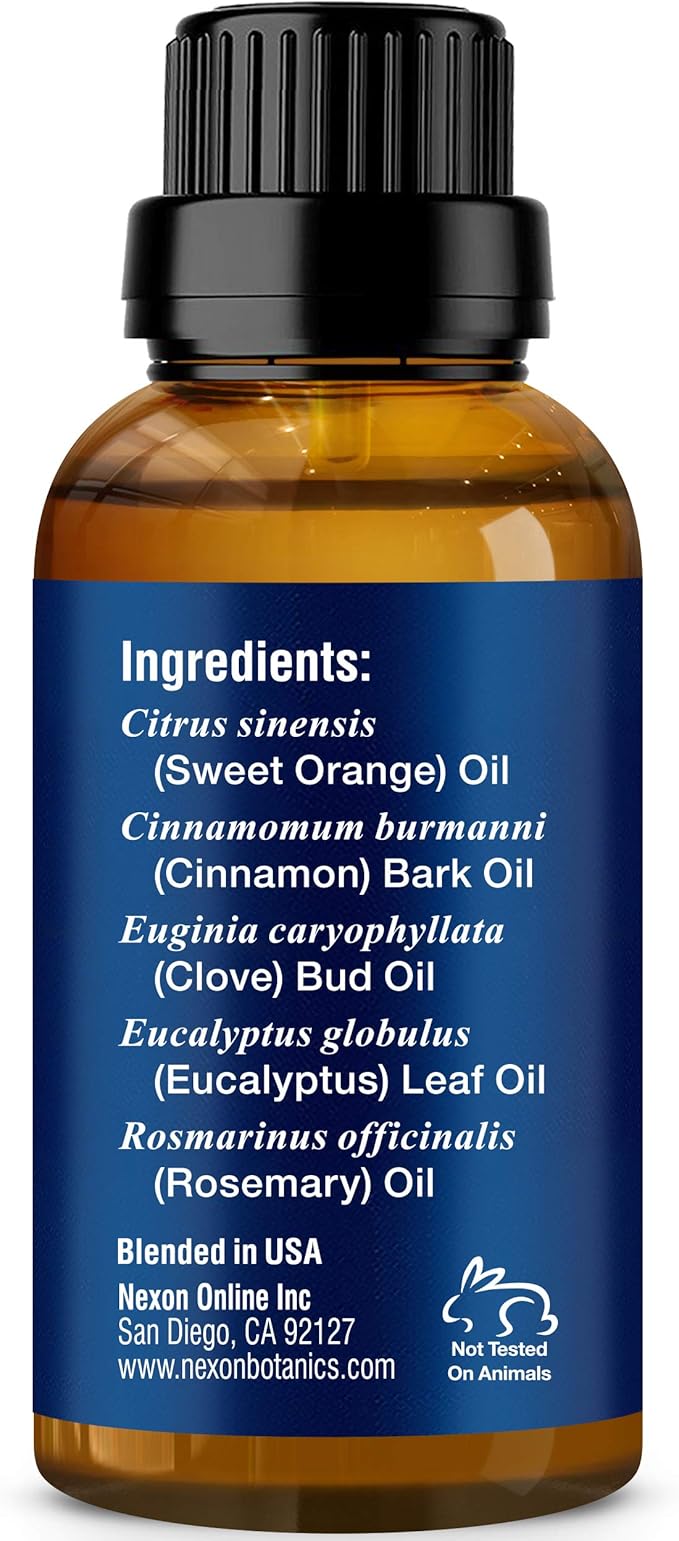 Robbers' Immunity Essential Oil Blend 30 ml - Immune Boost Aromatherapy for Diffusers - Natural Shield Against Germs - Nexon Botanics