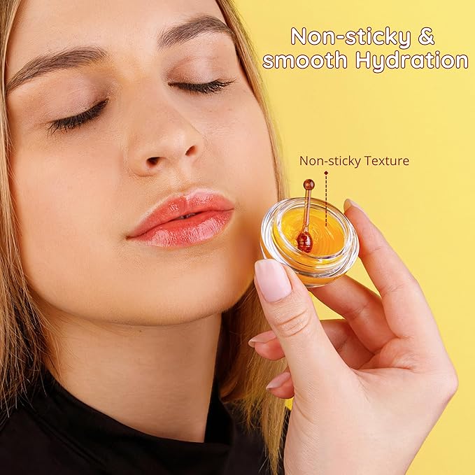 Original My Bee Balm Lip Balm - Propolis Hydrating Balm Honey Pot for Dry, Chapped & Cracked Lips with Propolis, Honey & Vitamin E - Soften, Smooth & Reduce Lip Lines