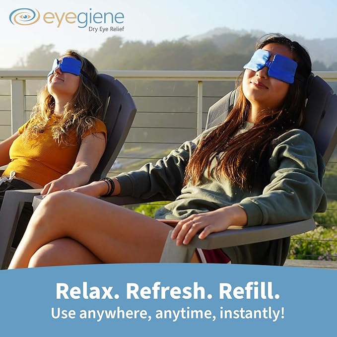 EyeGiene Refill - Insta-Warming Wafers for Self Heating Eye Mask – Warm Compress for Eyes, Multi-Use Heat Treatment for Dryness, Styes, Blepharitis, Portable Heated Eye Mask for Dry Eyes, 30 Pairs