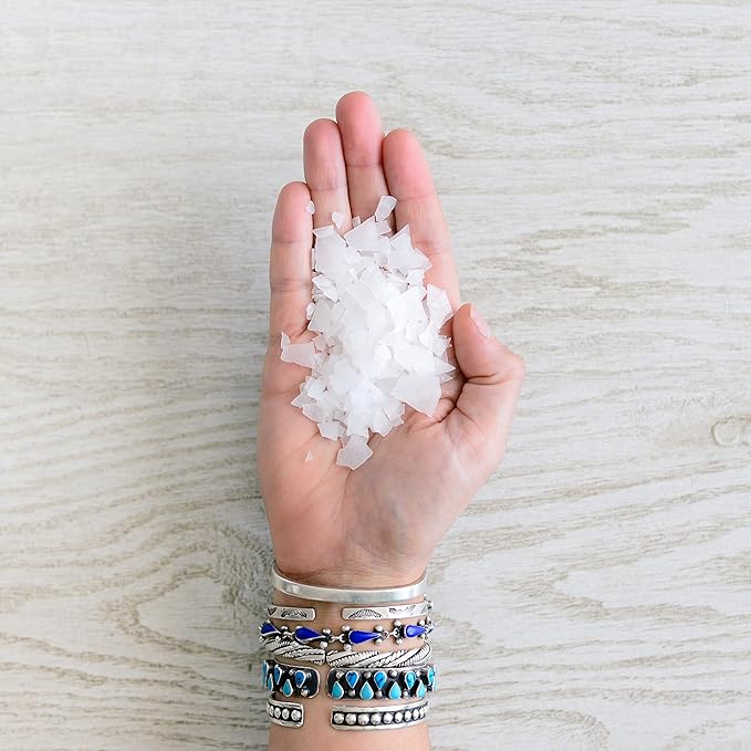 ASUTRA Magnesium Chloride Bath Flakes, 2 lbs - for Relaxing Foot & Body Soaks, Epsom Salt Alternative, Rapid Absorption