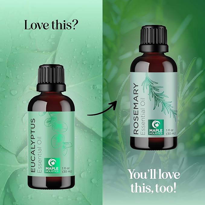 Pure Eucalyptus Essential Oil for Diffuser - Natural Eucalyptus Aromatherapy Diffuser Oil for Scalp Hair Skin and Nails - Undiluted Eucalyptus Essential Oils for Diffusers for Home and Self Care