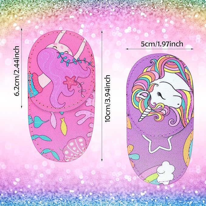 Newcotte 12 Pcs Eye Patch for Kids Toddler Reusable Adjustable Girls Boys Eyepatch for Glasses Left or Right Eye Patch, Assorted Patterns(Cute)