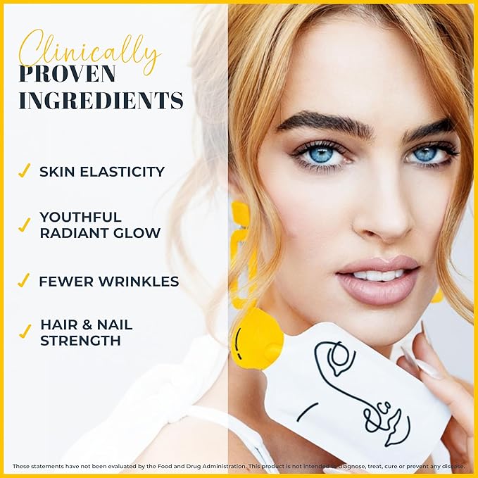 Lemon & Co. 12-Week Wellness Bundle – Liquid Collagen Elixir for Women & Men + Stainless Steel Insulated Bottle – 5g Marine Collagen for Skin, Hair, Nails, Gut Health | Organic Lemons, No Preservative