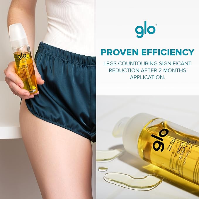 Oil 910 All-Natural Body Oil, Anti Cellulite Oil, Nourishing and Hydrating Oil for Legs, Thighs, and Buttocks, Clinically Tested Sculpting and Firming Massage Oil for Women and Men