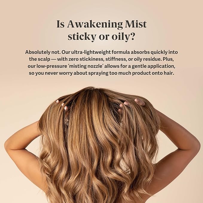 Kintsugi Awakening Mist Scalp Tonic- Help Combat Signs of Aging Hair, Leave-in Treatment for Reducing Buildup- Supports Moisturized, Fuller Looking Hair w/Keratin, Green Tea Extract, & Chamomile