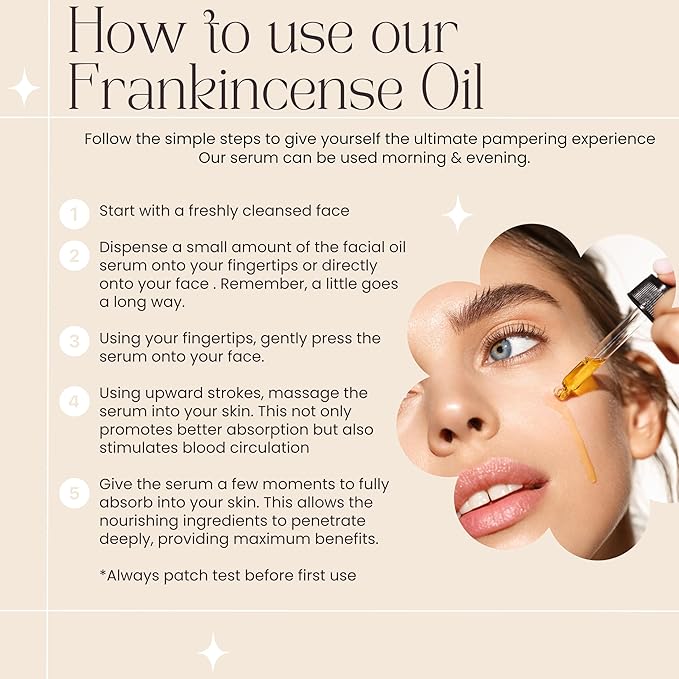 Frankincense Resin Infused Organic Castor & Rosehip Oils for Face Age Defying Miracle Facial Moisturizer Cold Pressed Serum Natural Skincare Hydrates Skin Moisturizing 1 Fl Oz