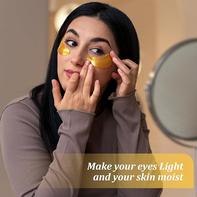 Beauty Golden Under Eye Patches (40 Pairs) - Under Eye Mask for Face Collagen Skin Care Products, Treatment for Dark Circles, Puffy Eyes, Refreshing, Revitalizing, Travel, Wrinkles