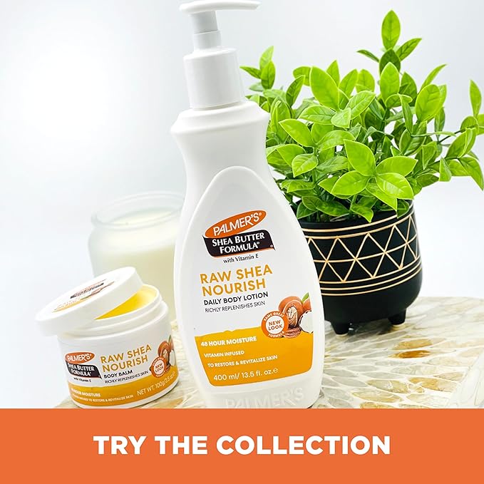 Palmer's Shea Formula Raw Shea Body Lotion, Pump Bottle, 13.5 Ounces