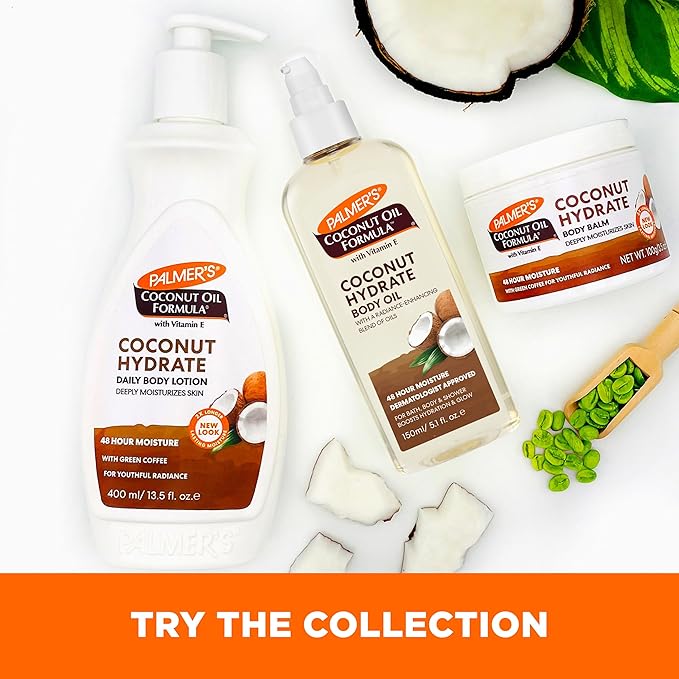 Palmer's Coconut Oil Formula Body Oil, Body Moisturizer with Green Coffee Extract, Bath Oil for Dry Skin, 5.1 Ounces (Spray Cap)