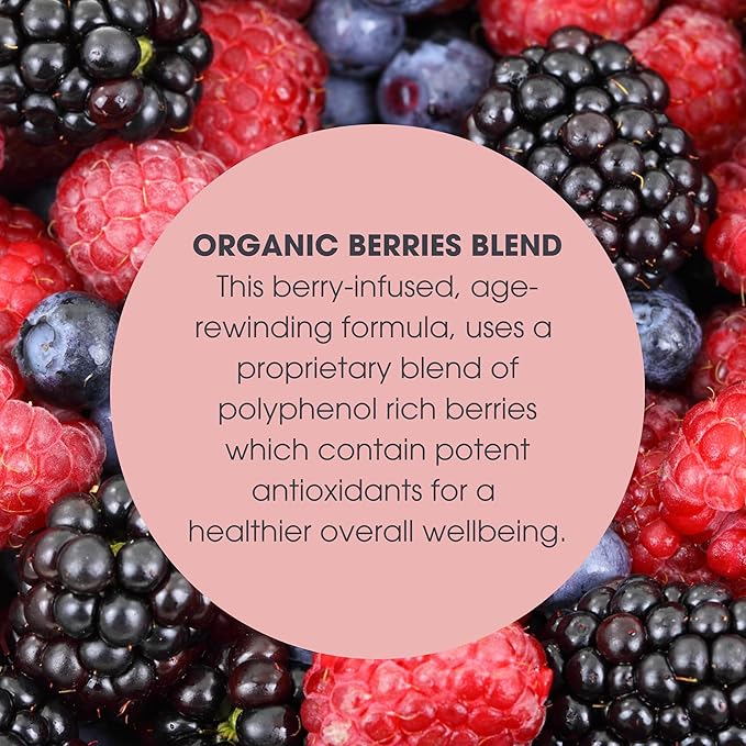 Consult Health Rewind Cellular Rejuvenation Elixir Powder Drink Mix - Lycopene, Polyphenols, Collagen & MSM -Collagen & Elastin Support for Joints, Skin, Hair and Nails - Berry Flavor - 30 Servings