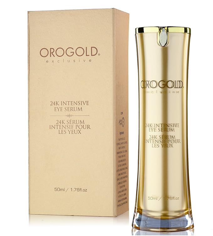 OROGOLD 24K Intensive Eye Serum - Under Eye Serum for Dark Circles, Puffiness - 1.76 Fl Oz