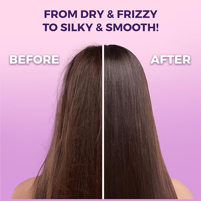Hair Serum with Vitamins, Treatment for Dry & Damaged Strands, Reduces Frizz, Enhances Shine, Moisturizer for Silky Smooth Locks, Non-Greasy Formula for Manageable & Resilient Results