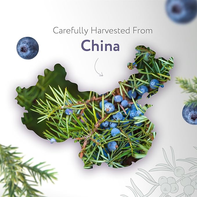 HBNO Juniper Berry Essential Oil - 4 oz (120 ml) Value Size - Natural Juniper Berry Oil - Perfect for Cleaning, Aromatherapy, DIY, Soap, fragrances & Diffuser