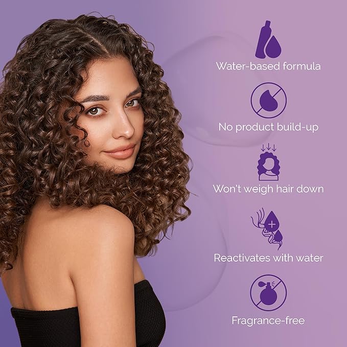 Original Curl Keeper Anti-Frizz Curl Defining Hair Styler (12 Oz) - Fragrance-Free, Lightweight Curl Definer Liquid Gel for All Weather Conditions - Wavy & Curly Hair Products for Women