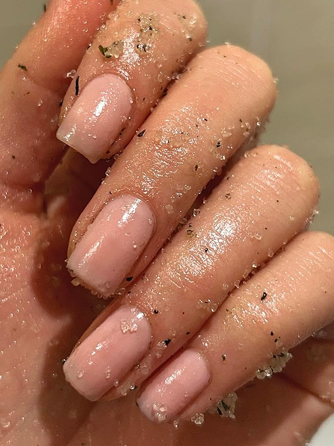 Powerful Sugar Body Exfoliator | Hand and Foot Scrub with Brown Sugar | Exfoliating Scrub for Smooth Skin | Sunflower & Sesame Oils | Peppermint, Eucalyptus & Rosemary | 100% Natural | 50 ml