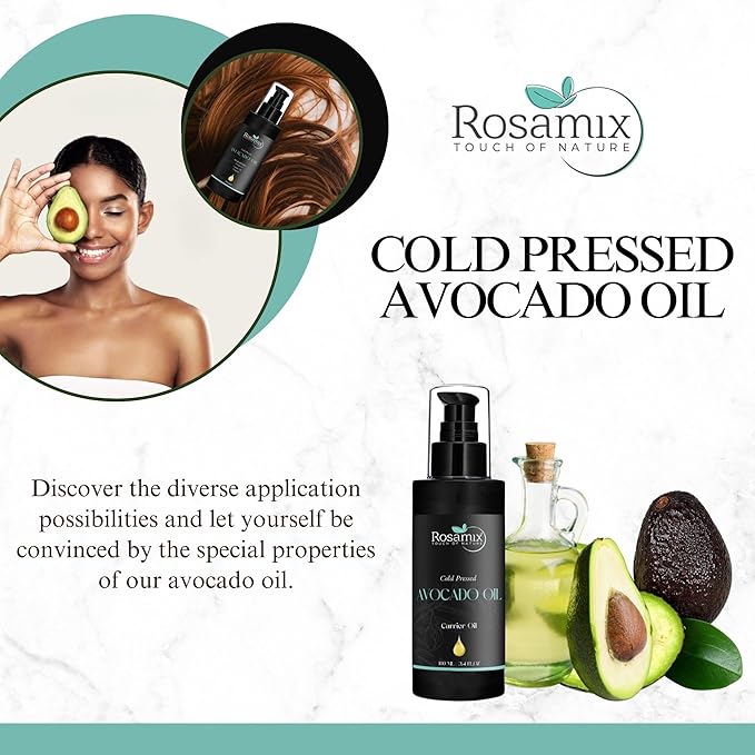 COLD PRESSED AVOCADO OIL - 100% Pure & Natural Carrier Oil For DIY Beauty - Face Skin & Hair.