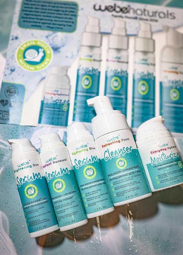 WEBE Hydration Snail Mucin Moisturizer – Anti-Aging Cream with Hyaluronic Acid, Retinol & Peptides for Deep Hydration, Wrinkle Reduction & Skin Renewal