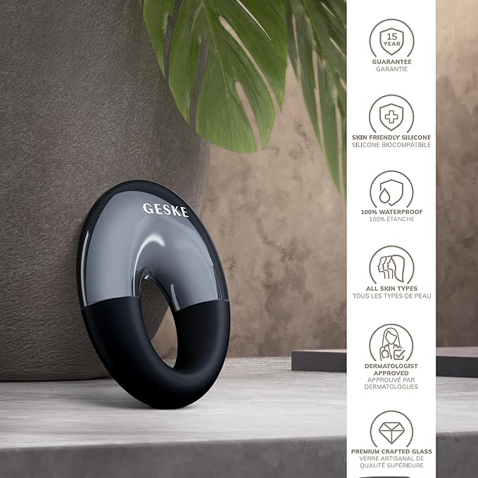 SmartAppGuided™ Cool & Warm Eye Massager | 7 in 1 | Multifunctional Massager | Eyes & Face | Battery-free Cooling & Warming | Firms, Relaxes & De-Puffs Skin | Ring-shaped Design for Easy Grip