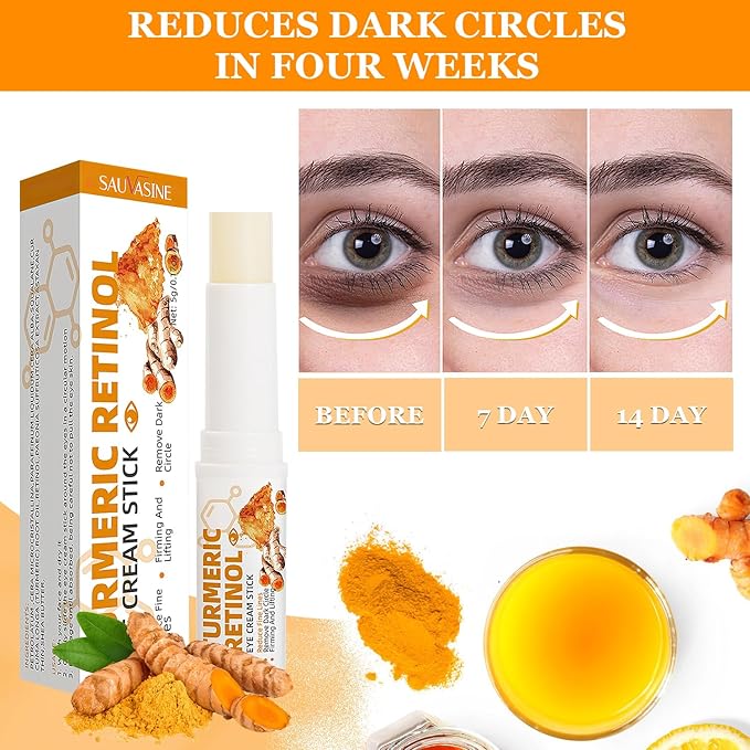 2PCS Eye Bags,Eye Balm Stick Wrinkles,Hydrating for Dark Circle,For Puffiness and Bags Reduces Fine Lines