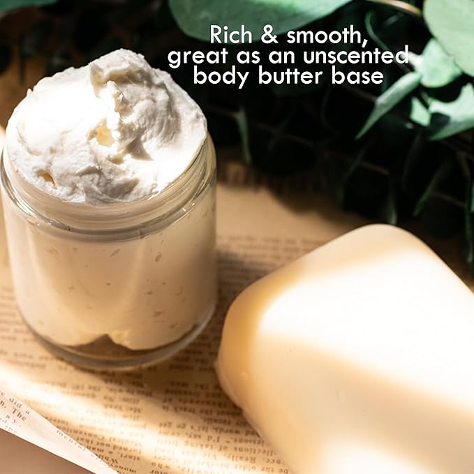 Organic Mango Butter 1lb - Raw Organic Unrefined Mango Seed Butter for Skin Care, Body Butter & Hair - Pure Mango Butter Cold Pressed for Soap Making, Mango Lotion | Natural Skin Moisturizer