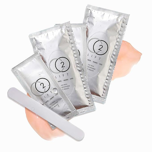 CO2Lift Carboxy Gel Treatment Facial Mask for Radiant Youthful Skin, Advanced Skincare for Puffy Eyes, Dark Circles, Fine Lines and Wrinkles - 2 Packs