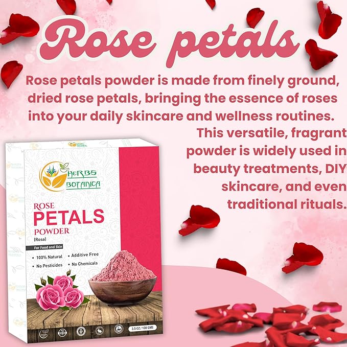 Sandalwood & Rose Petal Powder Combo Natural Powder Pack for Face Masks, DIY Beauty & Skincare 2 Packs Each 3.5 oz Finely Ground for Smooth Application
