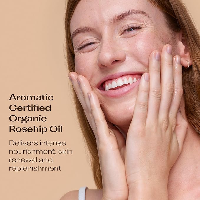 Trilogy Aromatic Certified Organic Rosehip Oil, Lavender & Frankincense Luxury Skincare, 1.5 fl oz