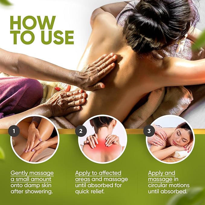 Frankincense Massage Oil – 100% Pure & Natural - Massage Therapy Oil for Soreness & Stiffness – Stretch Marks and Scars Body Oil Infused with Frankincense Essential Oil and Geranium Oil – 8 FL OZ