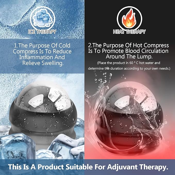 Massage Roller Ball - Physical Massage Therapy Ball Set for Sore Muscles,Joint Pain Relief Relaxing,Full Body Deep Tissue Massage