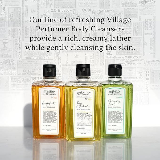 C.O. Bigelow Apothecary Duo, Grapefruit Body Care Gift Box with Body Soap & Lotion, Gift Set of Two - Moisturizing Lotion & Liquid Body Wash for Dry Skin - 10fl oz Each