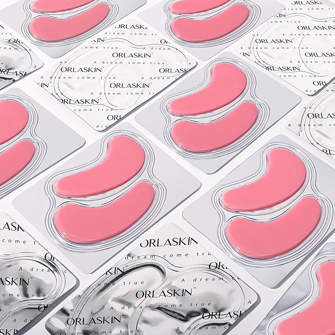 Under Eye Patches,30 Pairs Eye Mask Skin care for Dark Circles, Puffy Eyes, Under eye Bags,Wrinkles,Eye Treatment Skin Care for Men & Women Gift （Rose）