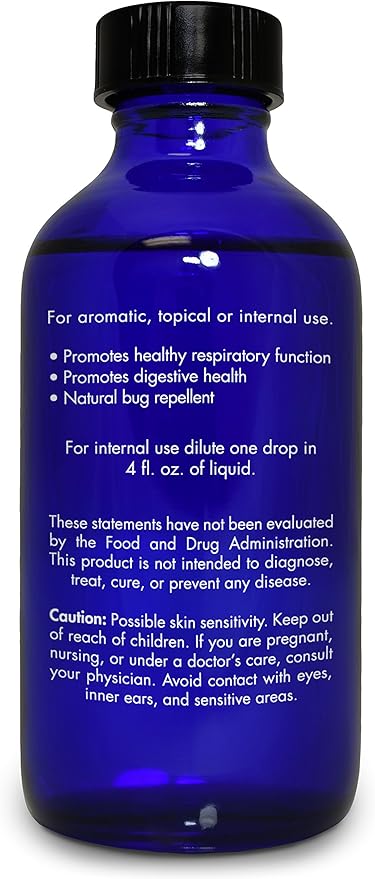 Peppermint Oil, Food Grade, Edible, for Digestion, IBS, Hair – 100% Pure, Peppermint Essential Oil, Mint Oil, Safe for Ingestion, by Zongle Therapeutics, 4 OZ