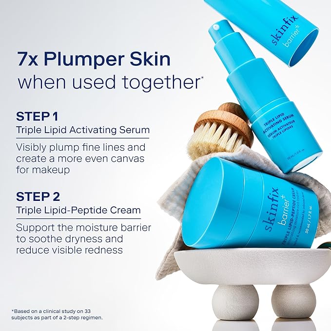Skinfix Barrier+ Triple Lipid Activating Serum: Featuring Patented* Anti-Aging B-L3™ Complex and 10 Potent Active Ingredients for Firmer, Plumper, and Smoother Skin, 1 oz