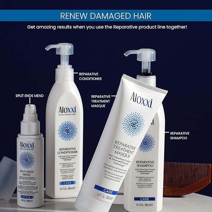 ALOXXI Repair Hair Mask for Color-Treated Hair - Hair Treatment Mask with Keratin & Peptides - Deep Treatment Masque for Dull & Damaged Hair, 6.8Fl Oz