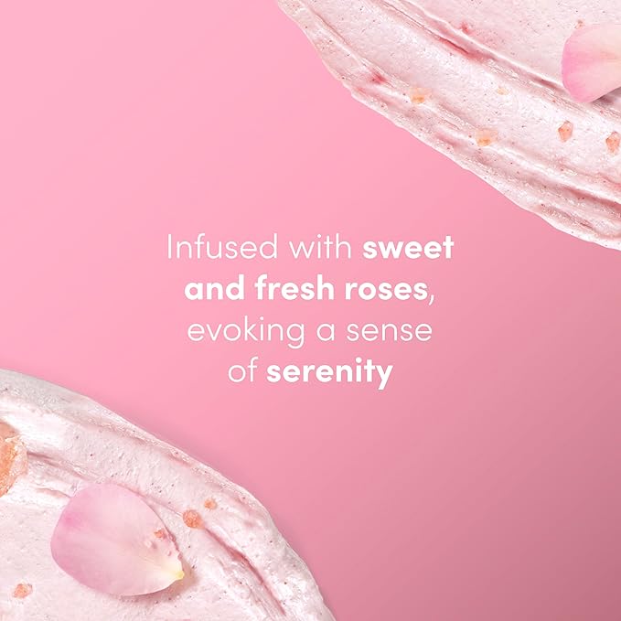 Dove Himalayan & Rose Body Scrub Exfoliates and Deeply Nourishes for Smooth, Radiant Skin 15oz