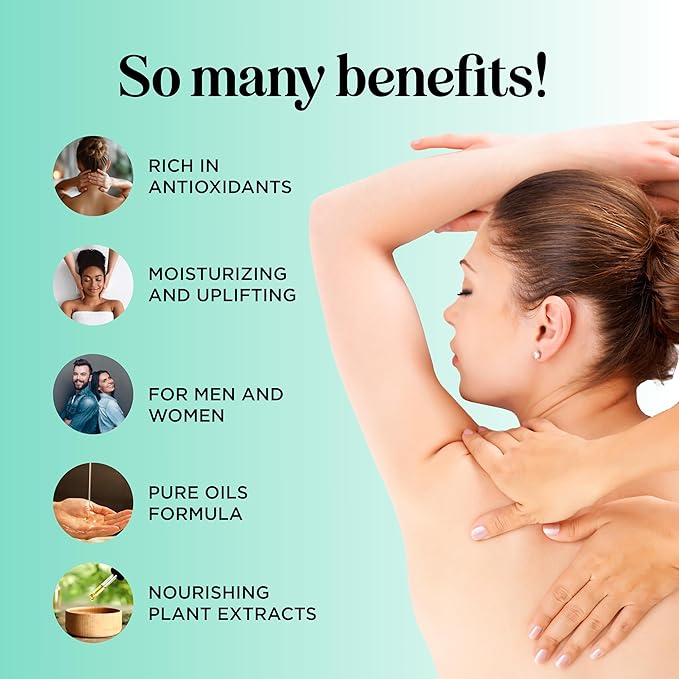 Aromatherapy Massage Oil for Massage Therapy - Refreshing Full Body Massage Oil for Sore Muscles for Pro or Home Use with Relaxing Sweet Almond Oil and Lavender Essential Oil - Non Greasy or Staining