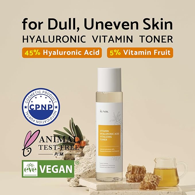 iUNIK Centella Mini Set & Vitamin C Face Toner Travel Friendly Trial Kit Intense Calming Soothing Serum Ampoule Moisturizer Cream Tea Tree Hyaluronic Acid Deep Nourishing Revitalizing Korean Skincare