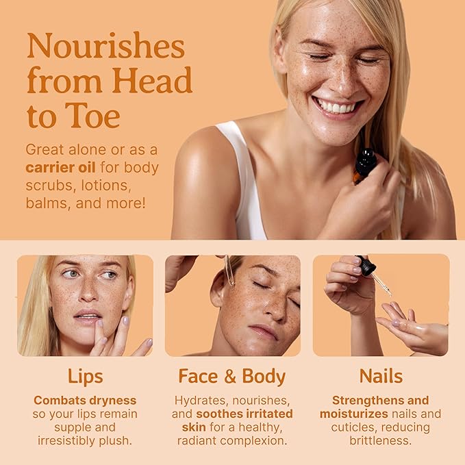 Bella Terra Oils - Organic Evening Primrose Oil 2oz - Celebrating Primrose's Nutrient Legacy, Infused with Vitamin E & Omega-6, Superior Oil Experience for the Skin