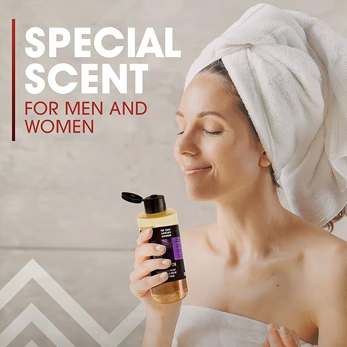 LOVE PLAY Set of Massage Oils for Sore Muscles and for Pure Relaxation - Vegan Massage and Body Oils for Massage Therapy with Essential Oils 6.76 oz Each.