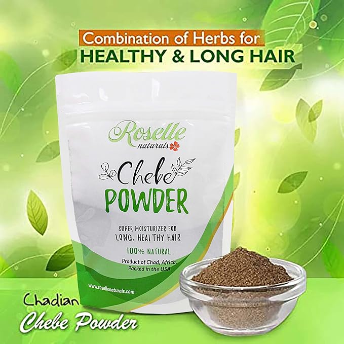 Roselle Naturals Chebe Powder Imported from Chad, Africa 20g - African Chebe Powder for Hair Growth, Deep Moisturizing Hair Growth, Chebe Hair Mask