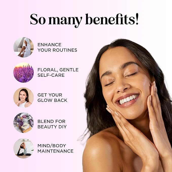 Pure Lavender Essential Oil 4oz - Relaxing Lavender Oil Essential Oil for Diffuser Aromatherapy Sleep and Mood - Pure Lavender Oil for Hair Skin and Nails Plus Calming Aromatherapy Oil for Diffuser